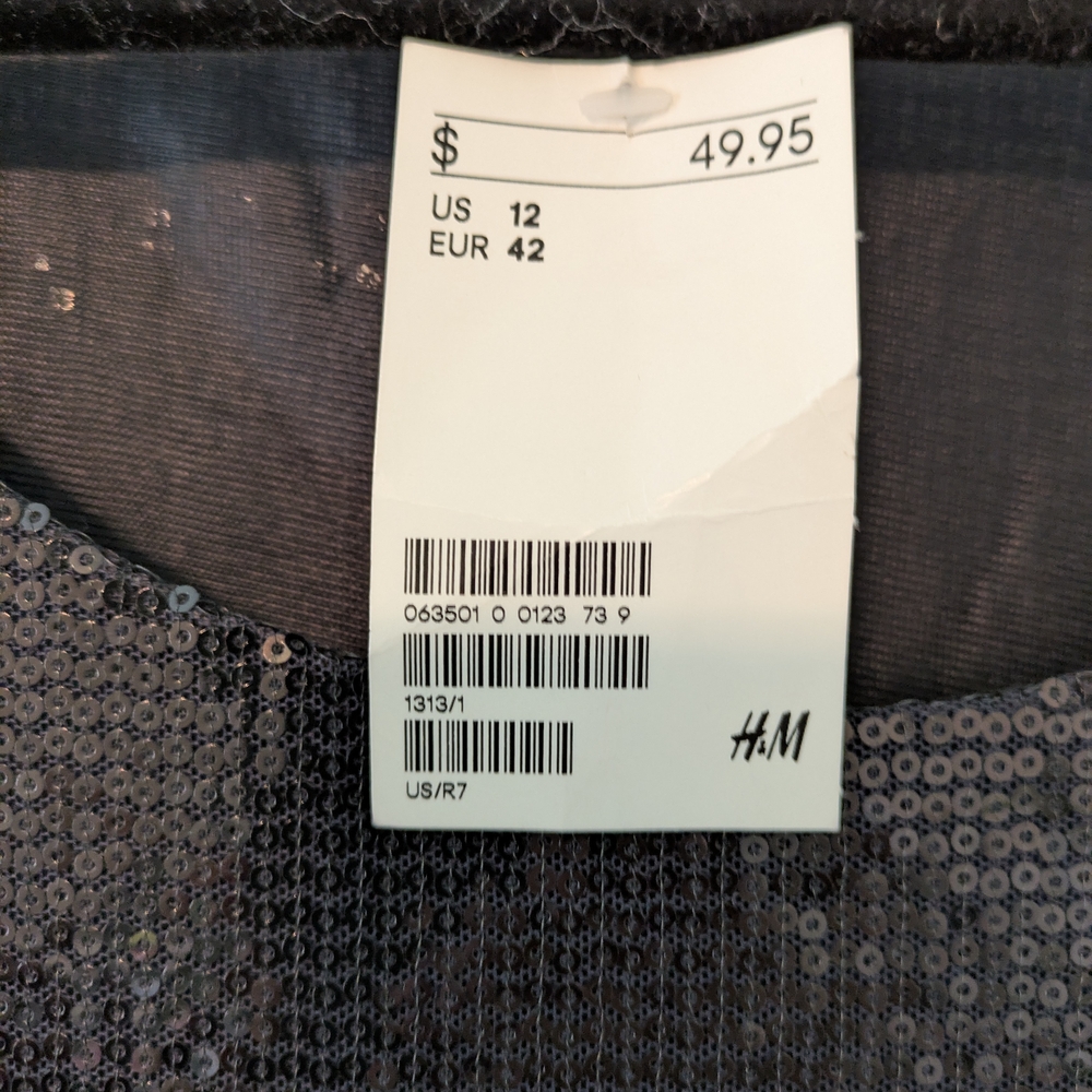 Sequin Sleeveless Dress - Black - Picture 3 of 3